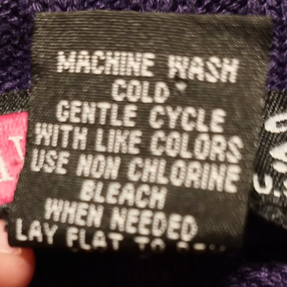 Say What? Cowl Neck Purple Short-Sleeved Sweater - Picture 6 of 6